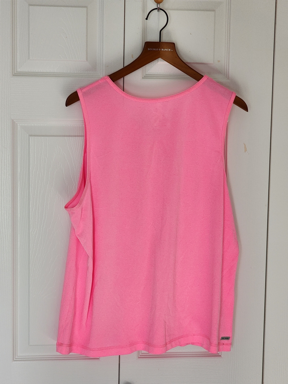 Danskin Neon Pink Sleeveless V-Neck Tank Top Plus Size 3X 22/24 - Picture 5 of 8